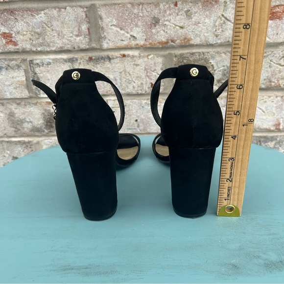 G by GUESS Black Block Heel Ankle Strap Sandals | Size 7.5 - Picture 6 of 7